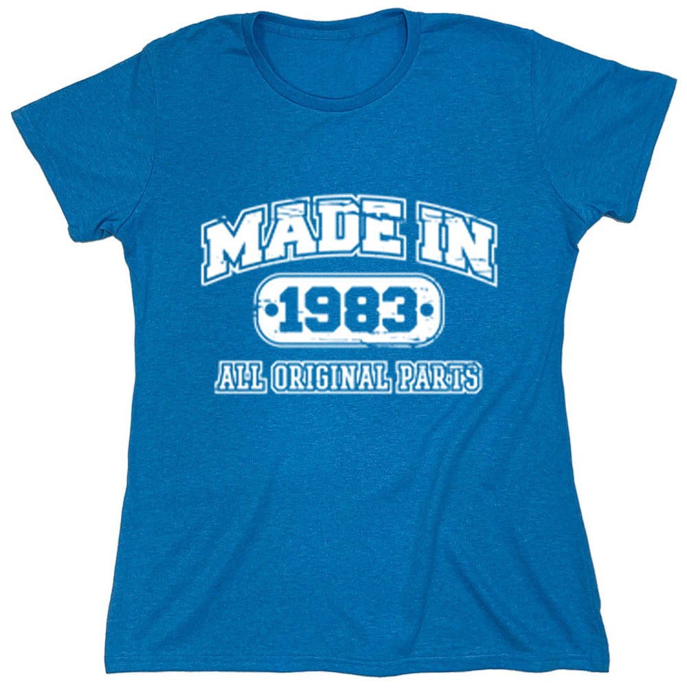Funny T-Shirts design "Made In 1983 All original Parts"