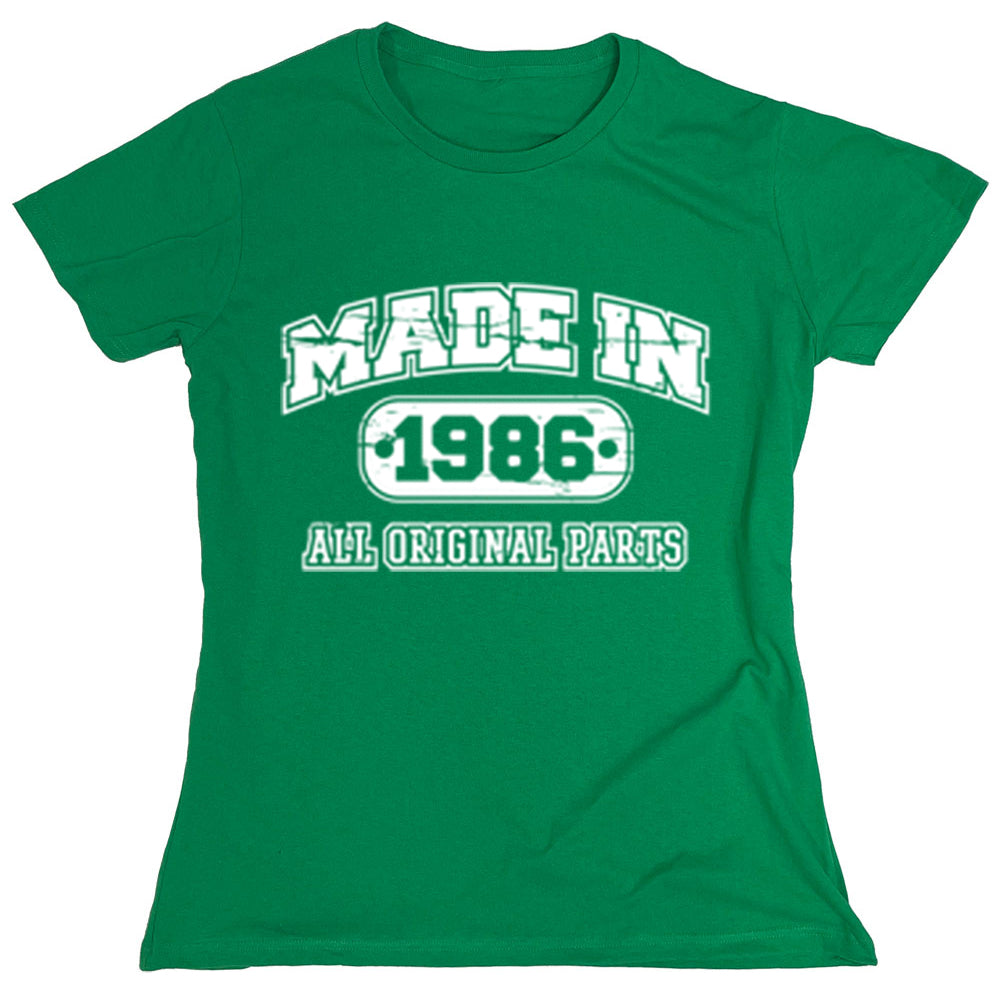 Funny T-Shirts design "Made In 1986 All Original Parts"