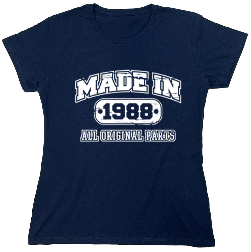 Funny T-Shirts design "Made In 1988 All Original Parts"