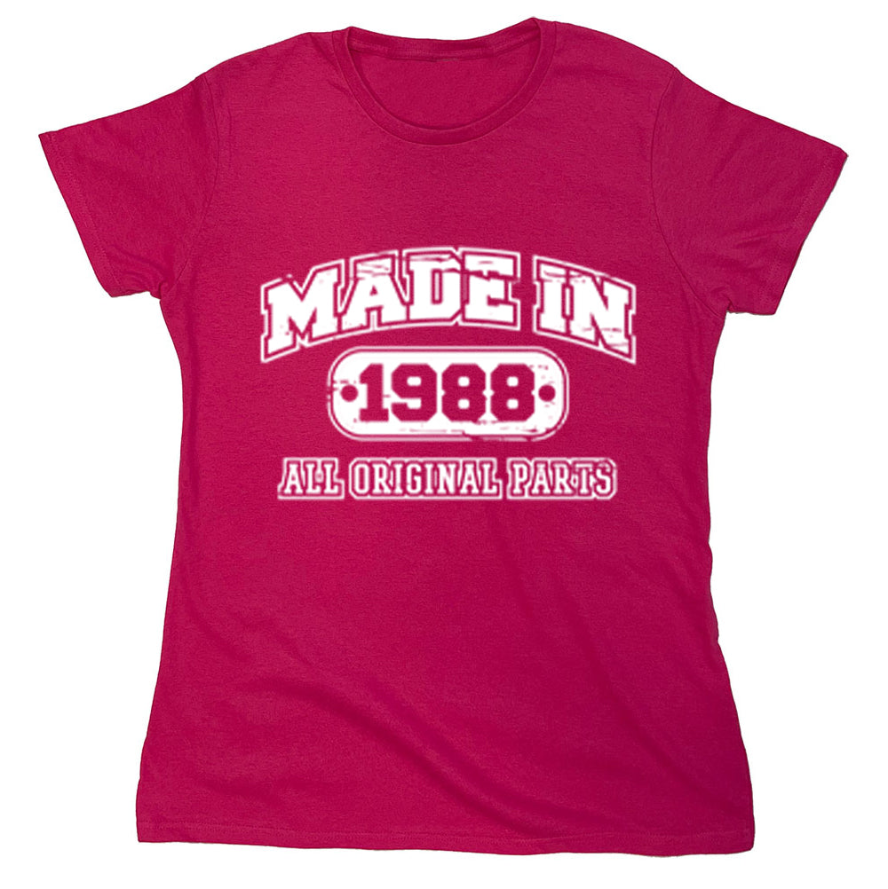Funny T-Shirts design "Made In 1988 All Original Parts"
