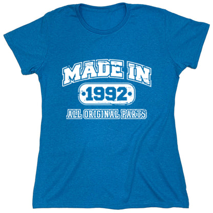 Funny T-Shirts design "Made In 1992 All Original Parts"