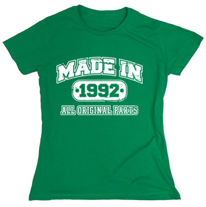 Funny T-Shirts design "Made In 1992 All Original Parts"