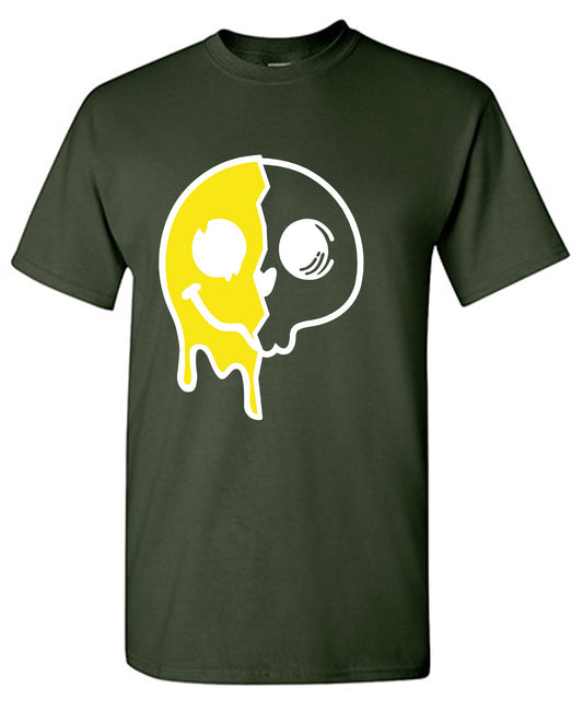 Funny T-Shirts design "Smiley Skull Graphic Tee"