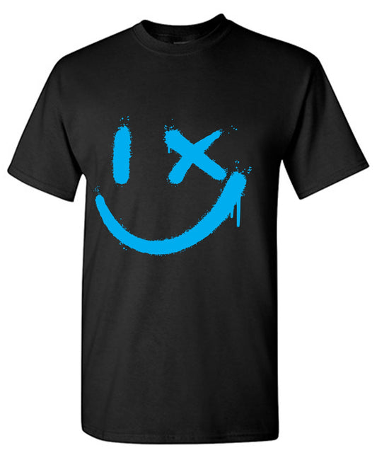 Funny T-Shirts design "Wink Smile Emoji Graphic Tee"
