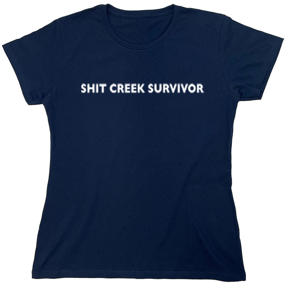 Funny T-Shirts design "Shit Creek Survivor"