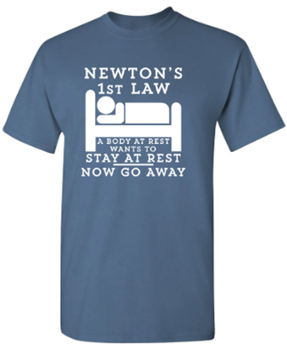 Newton's 1st Law A Body At Rest Wants To Stay At Rest. Now Go Away
