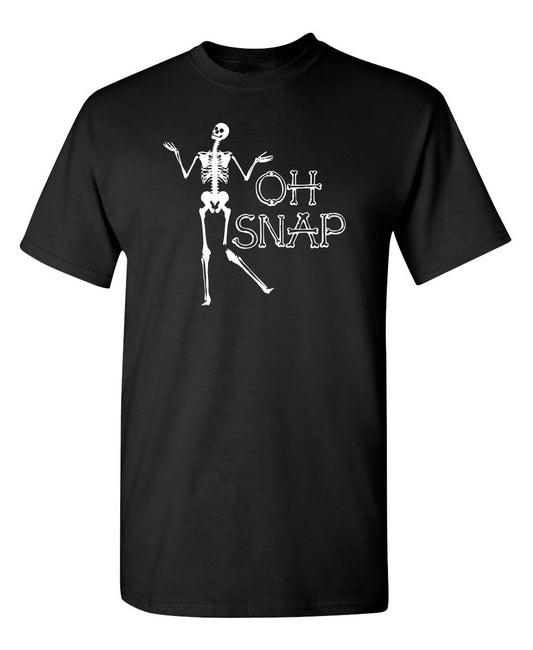 Oh Snap Skeleton - Funny T Shirts & Graphic Tees