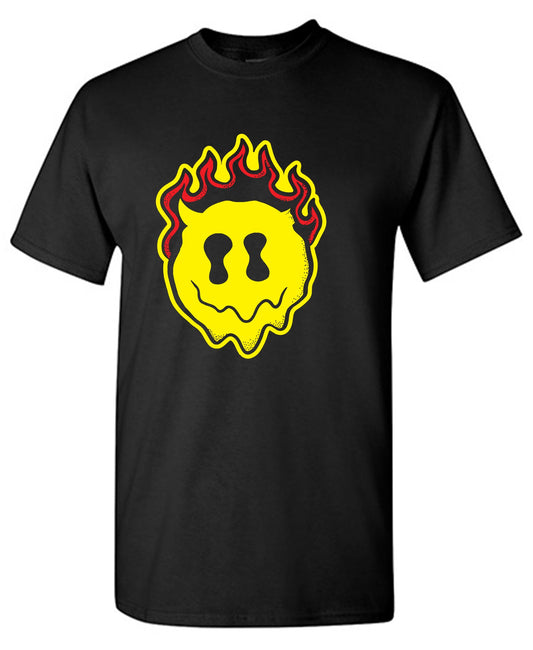 Funny T-Shirts design "Smile Devil Graphic Tee"