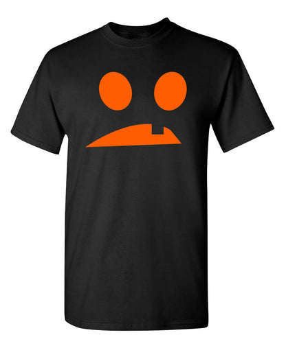 Goofy Pumpkin Emoticon - Funny T Shirts & Graphic Tees