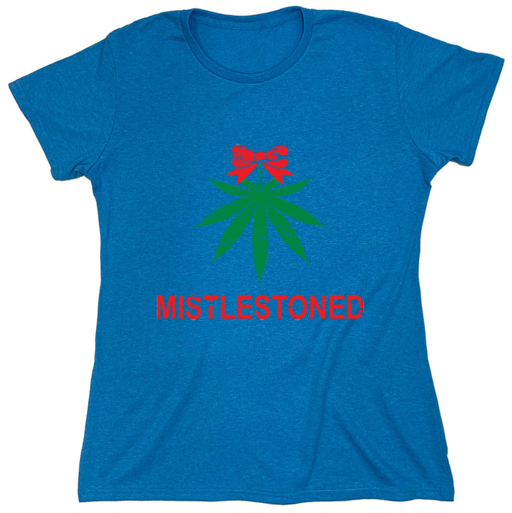 Funny T-Shirts design "Mistle Stoned Christmas Tee"