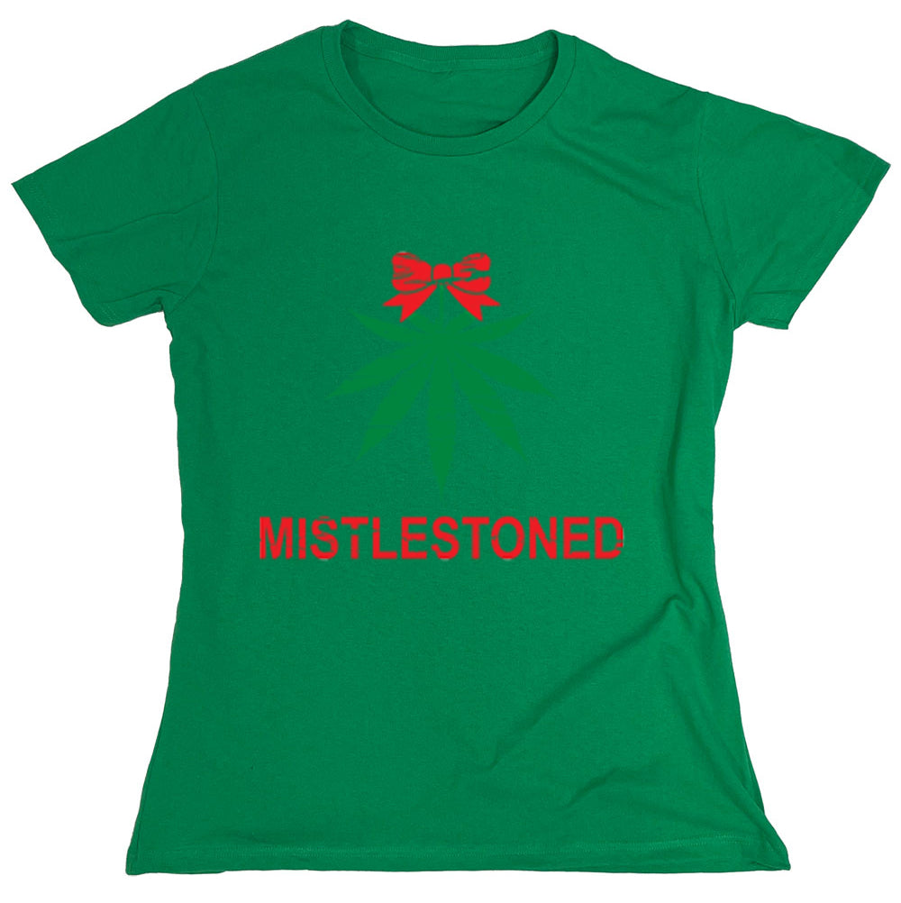 Funny T-Shirts design "Mistle Stoned Christmas Tee"