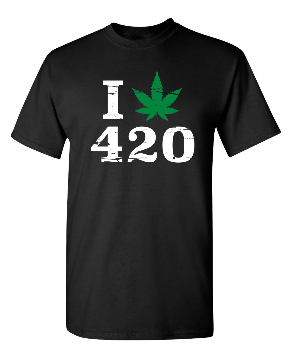 I Love 420 - Funny T Shirts & Graphic Tees