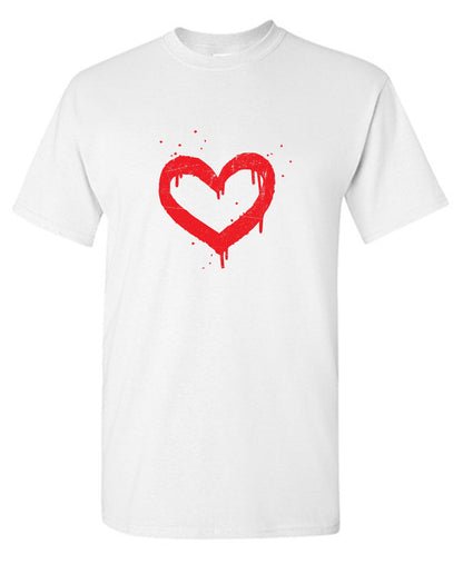 Heart Painted Valentine Day Tee
