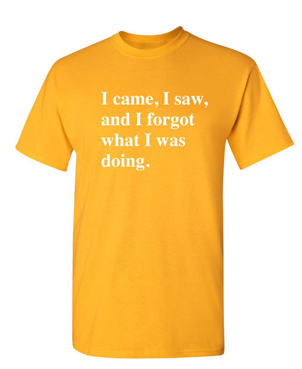 I Came, I Saw, I Forgot What I Was Doing - Funny T Shirts & Graphic Tees