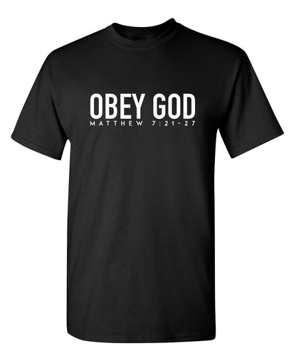 Obey God - Funny T Shirts & Graphic Tees