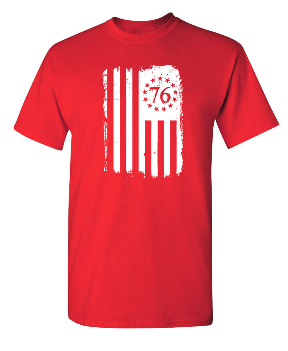 Funny T-Shirts design "Betsy 76 Flag"