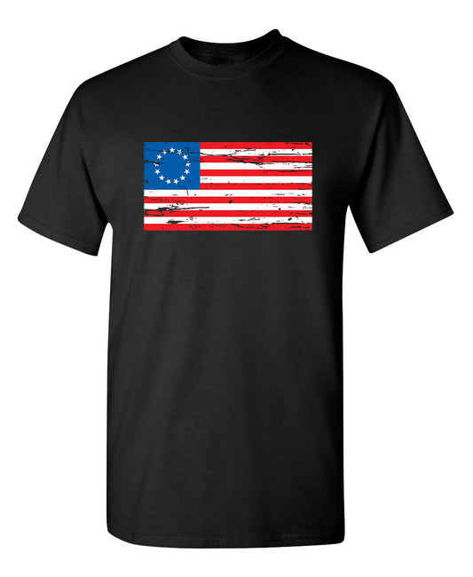 Funny T-Shirts design "Betsy Flag"
