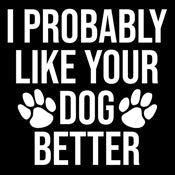I Probably Like Your Dog Better - Roadkill T Shirts