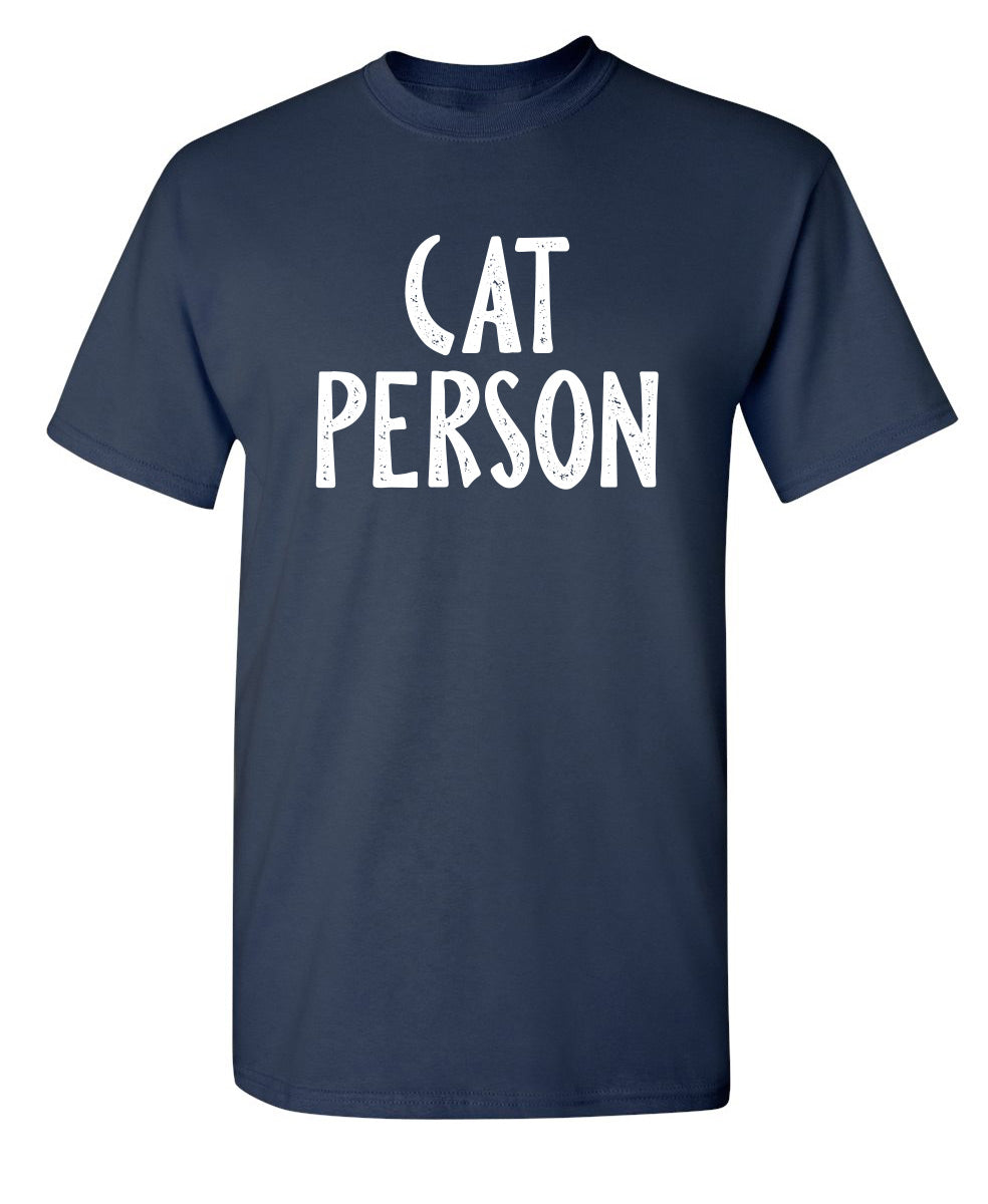 Funny T-Shirts design "Cat Person"