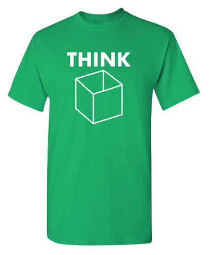 Funny T-Shirts design "Think Outside The Box"
