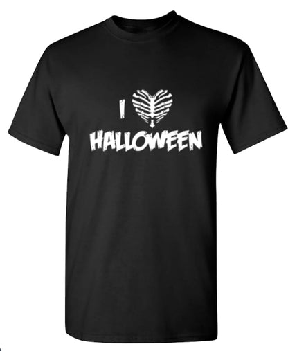 Funny T-Shirts design "I Love Halloween"