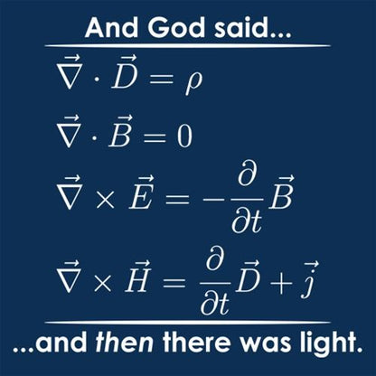 And God Said And Then There Was Light T-Shirt