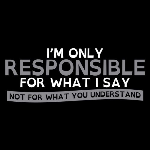 I'm Only Responsible For What I Say, Not For What You Understand
