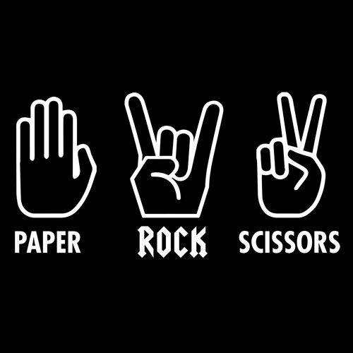 Paper Rock Scissors Sign Language - Roadkill T Shirts
