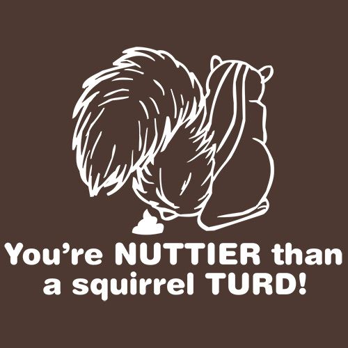 You're Nuttier Than A Squirrel Turd