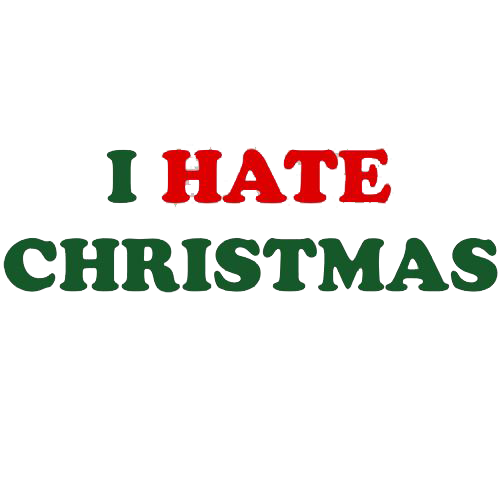Funny T-Shirts design "I Hate Christmas"