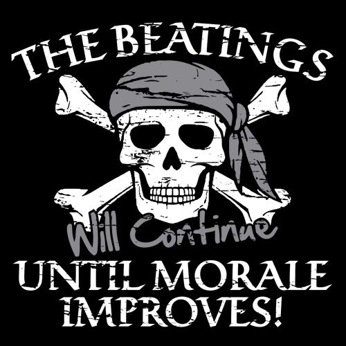 The Beatings Will Continue Until Moral Improves T-Shirt