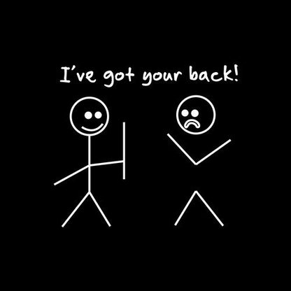 Funny T-Shirts design "I Got Your Back!"