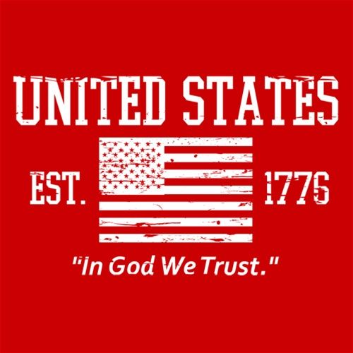 Funny T-Shirts design "United States In God We Trust"