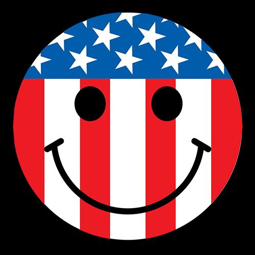 USA Flag Smile Face