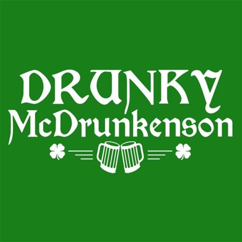 Funny T-Shirts design "Drunky McDrunkenson"