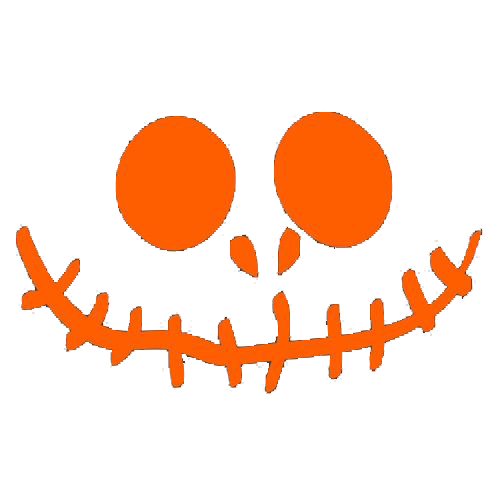 Stitched Pumpkin Emoticon - Roadkill T Shirts