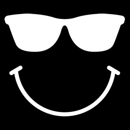 Sunglasses Smile Face Emoticon - Roadkill T Shirts