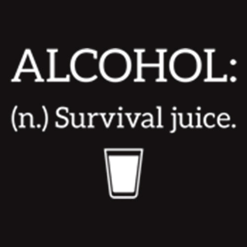 Alcohol Survival Juice - Roadkill T Shirts