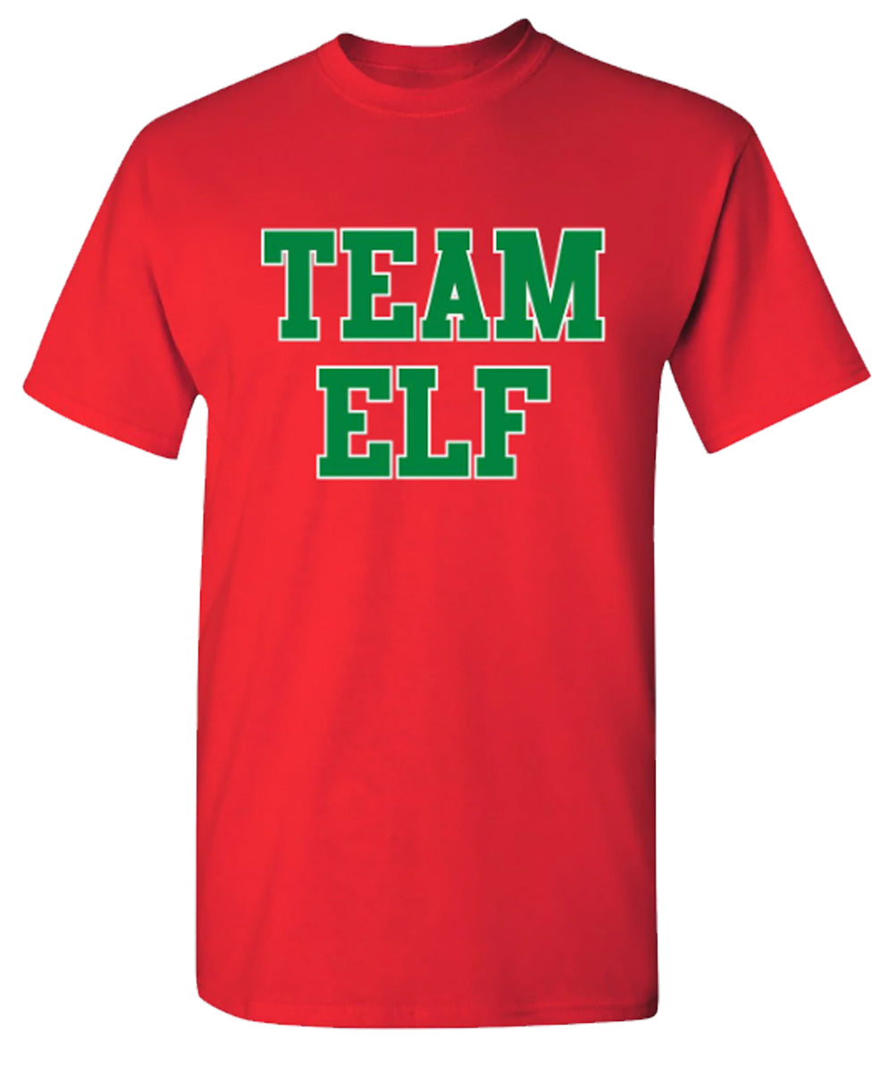 Funny T-Shirts design "Team Elf"